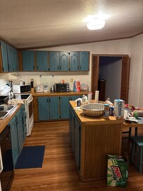 The kitchen were all the Magic happened, teaching grandchildren to cook.