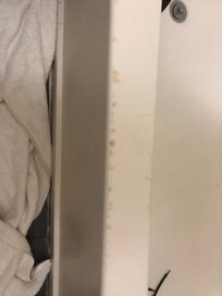 Burn marks on bathtub