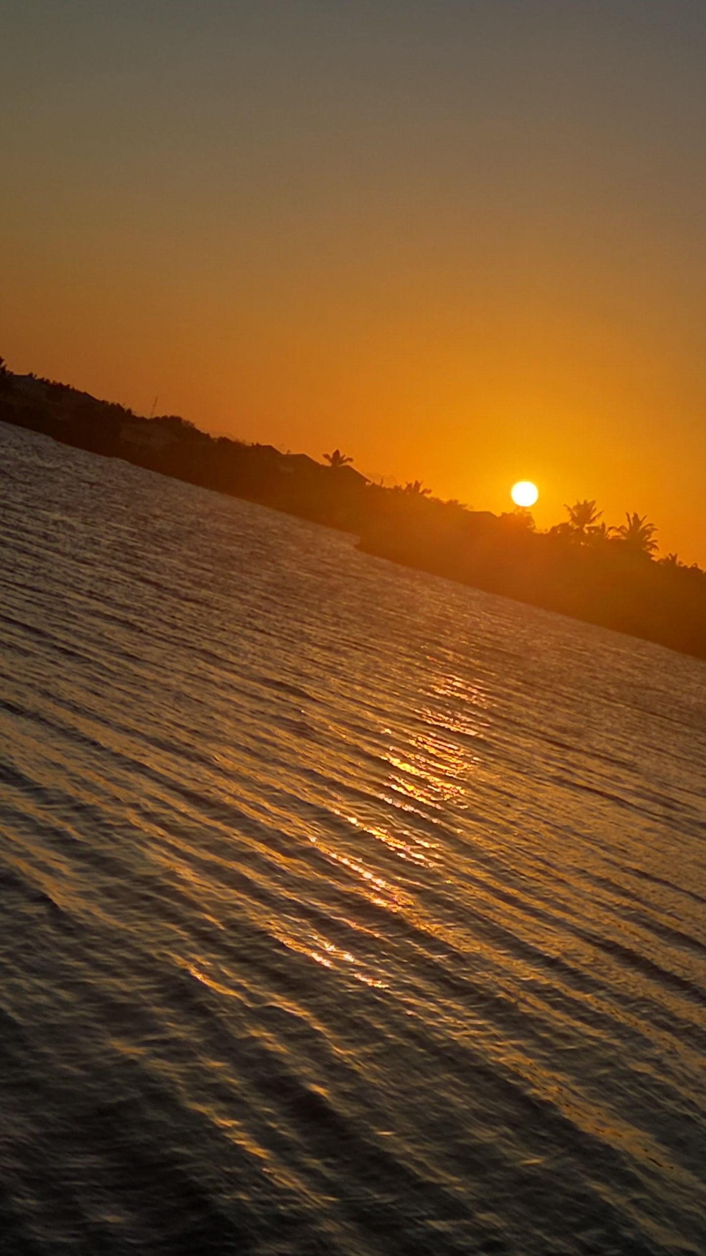 Sunset view from the dock.