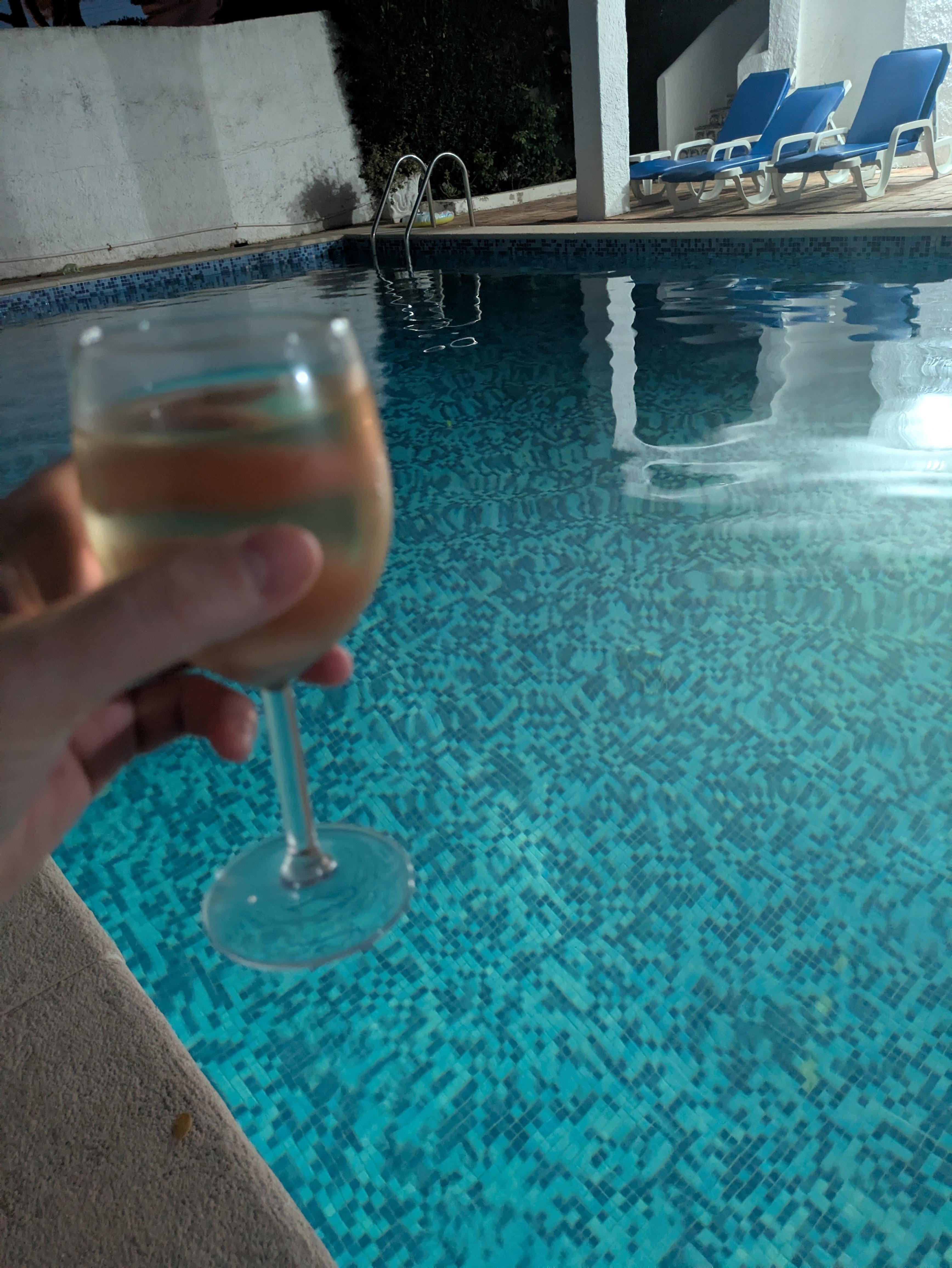 Pool side drinks