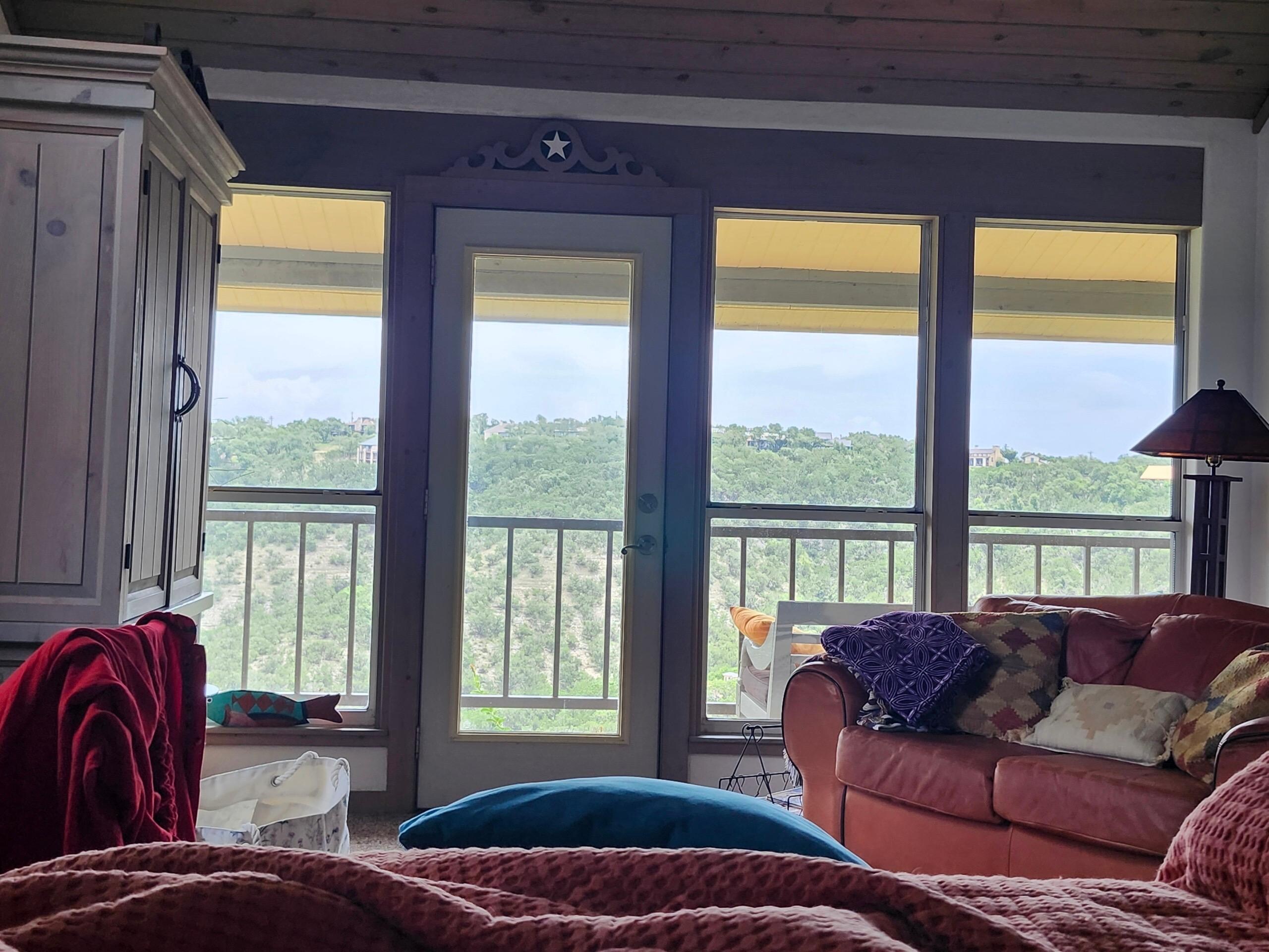 Morning view from the bedroom 