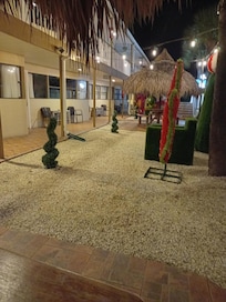 One side of building.