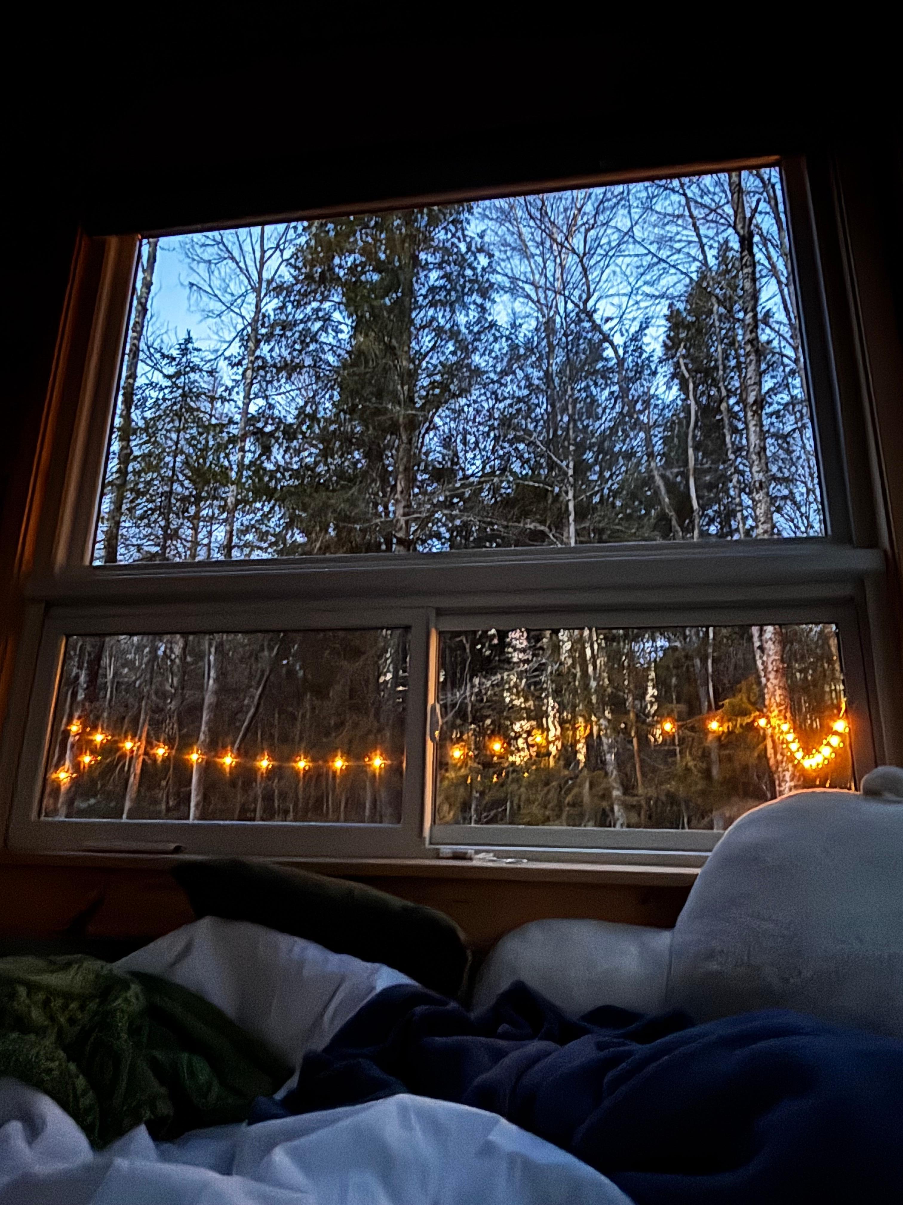 Our wonderful view every night and every morning 