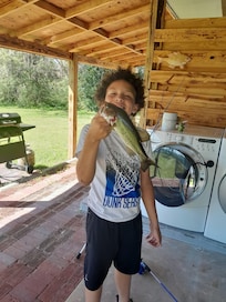 Liam’s FIRST fish ever! 3/20/2026