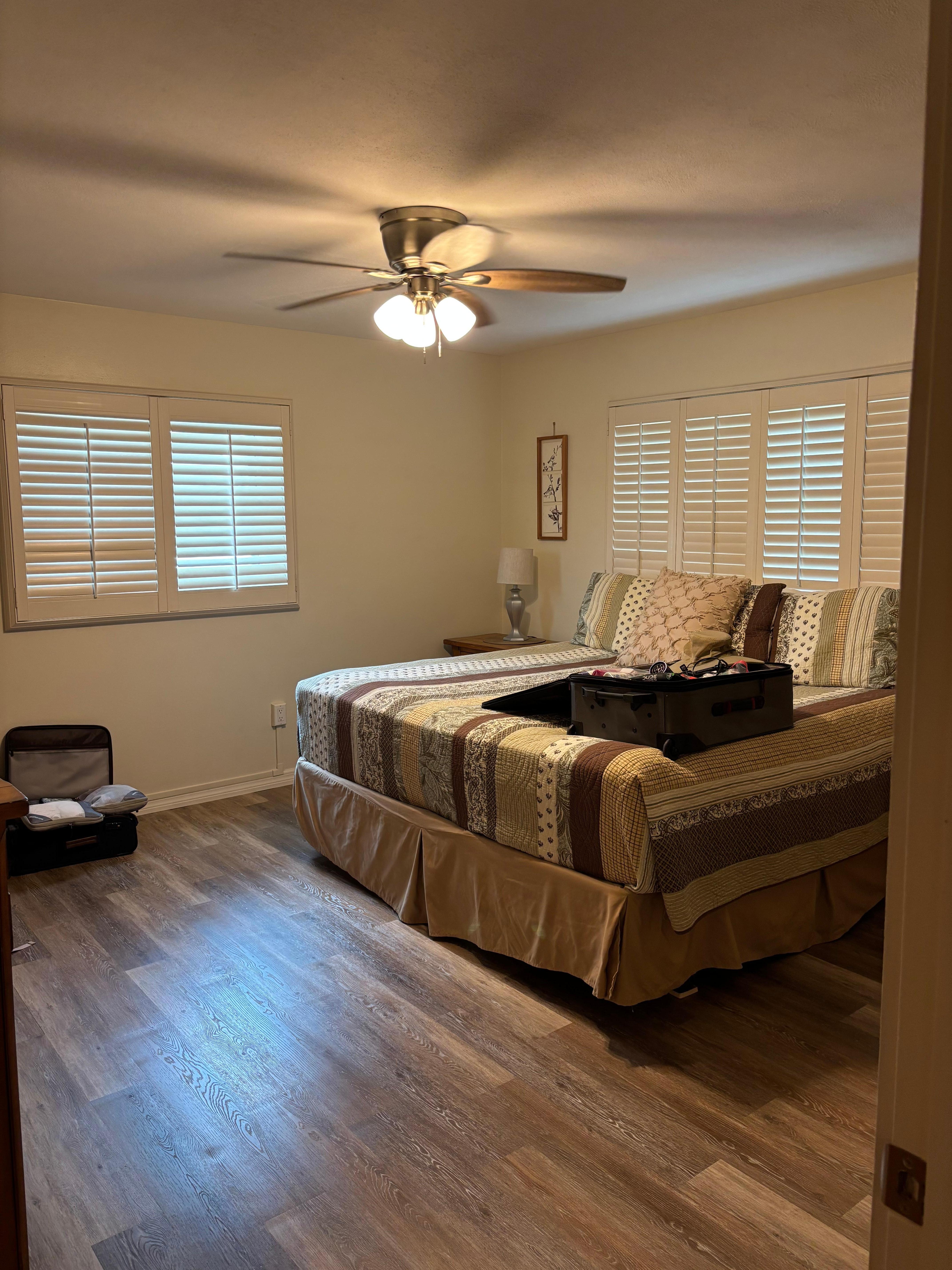 Bedroom #1 with king size bed