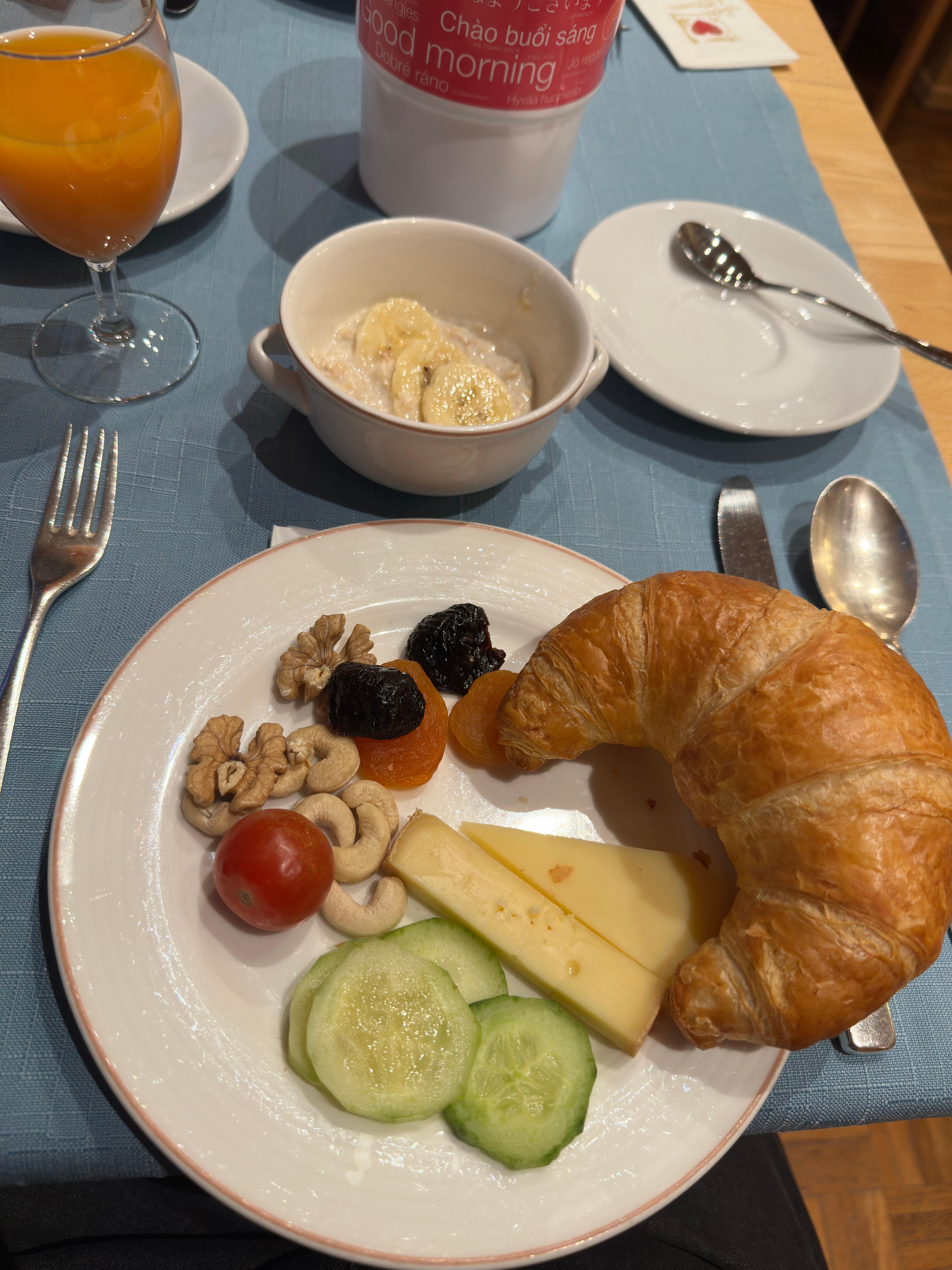 Some of the breakfast spread