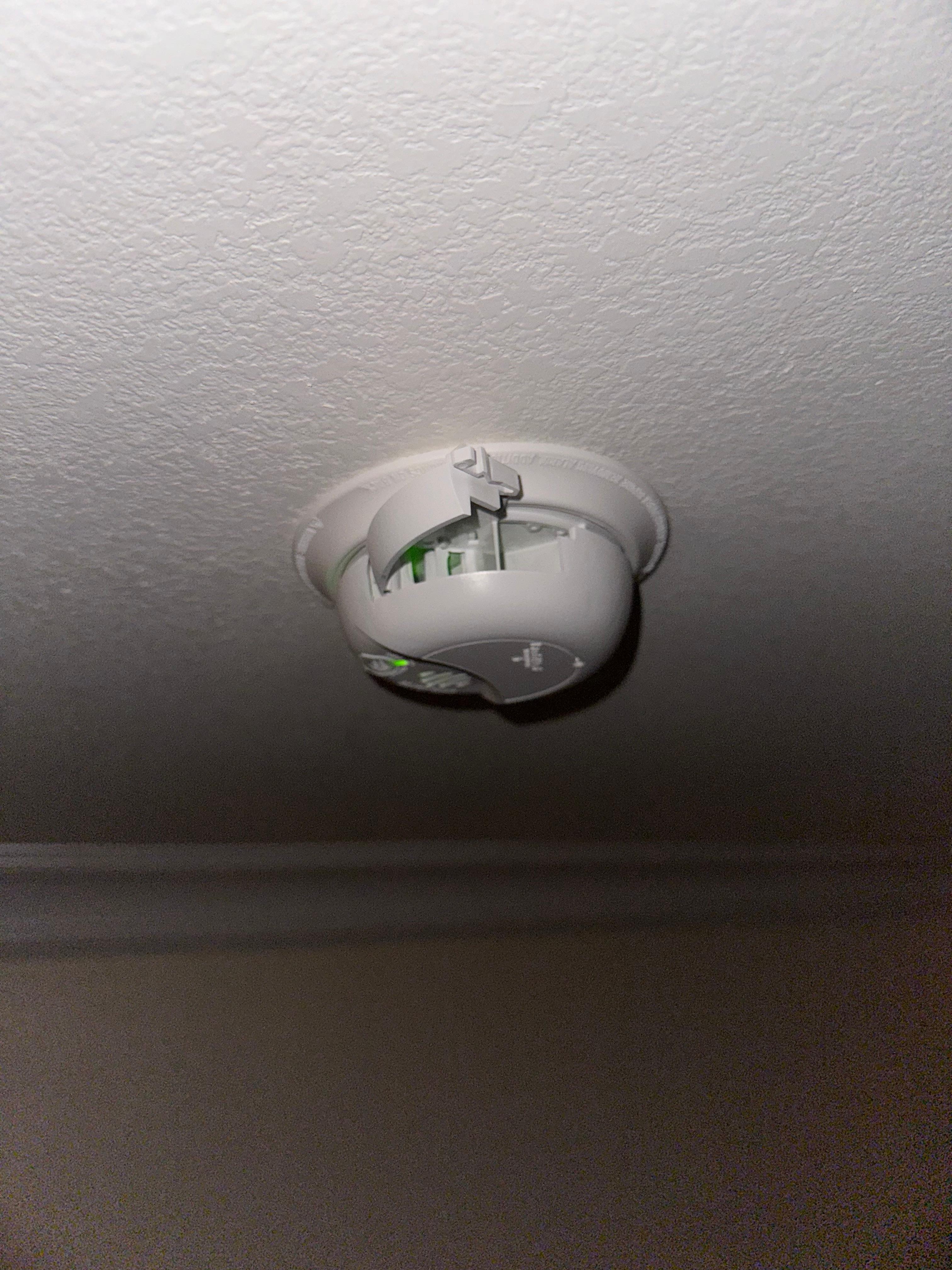 None functional fire alarm. Beeping through the night