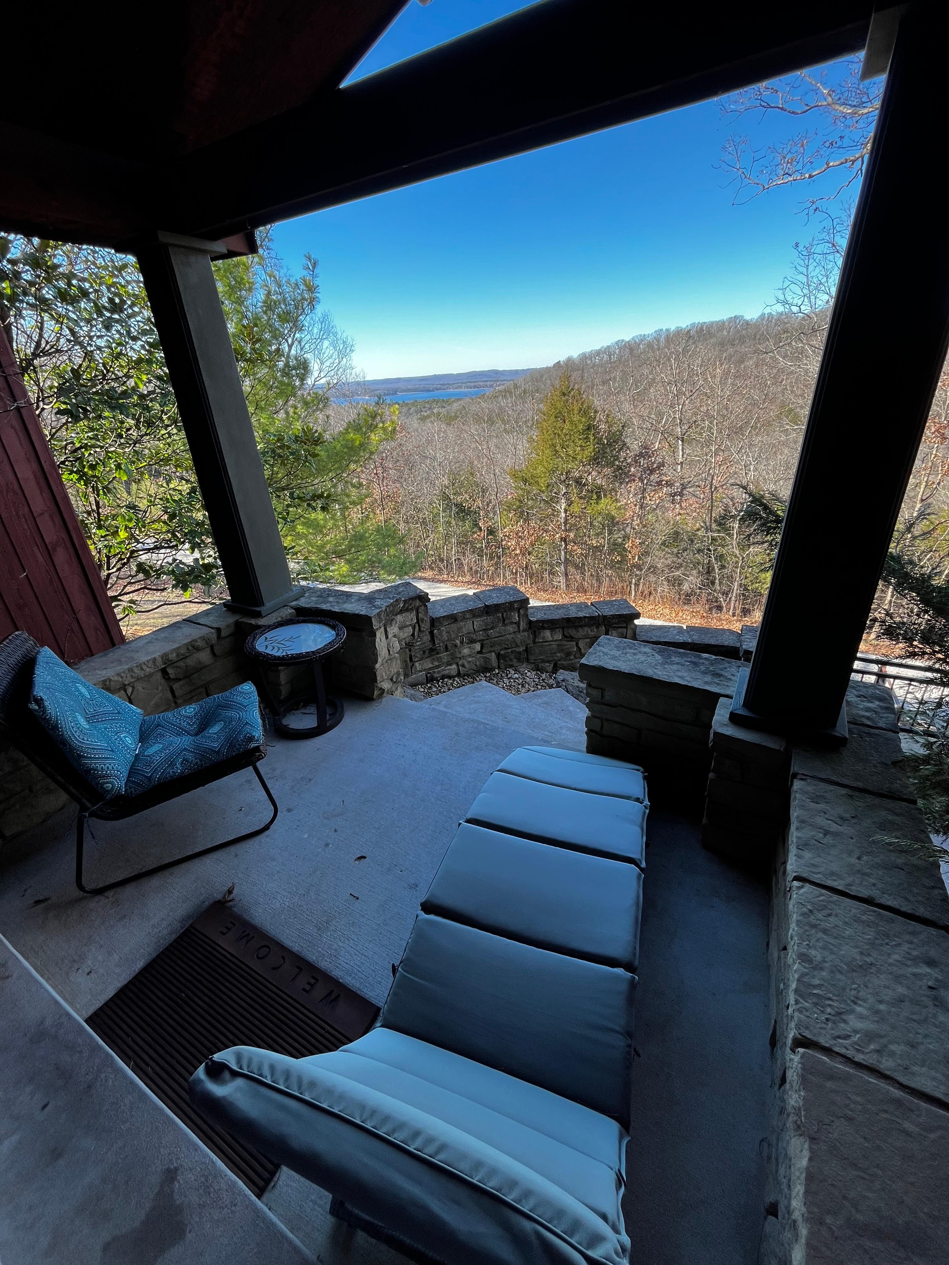 The view from the front porch is breathtaking 