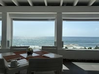 Azul restaurant had a good view but the AC vents were dripping water onto our breakfast.