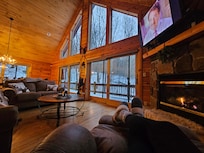 Favorite spot to relax in the cabin.
