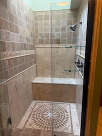 Master shower