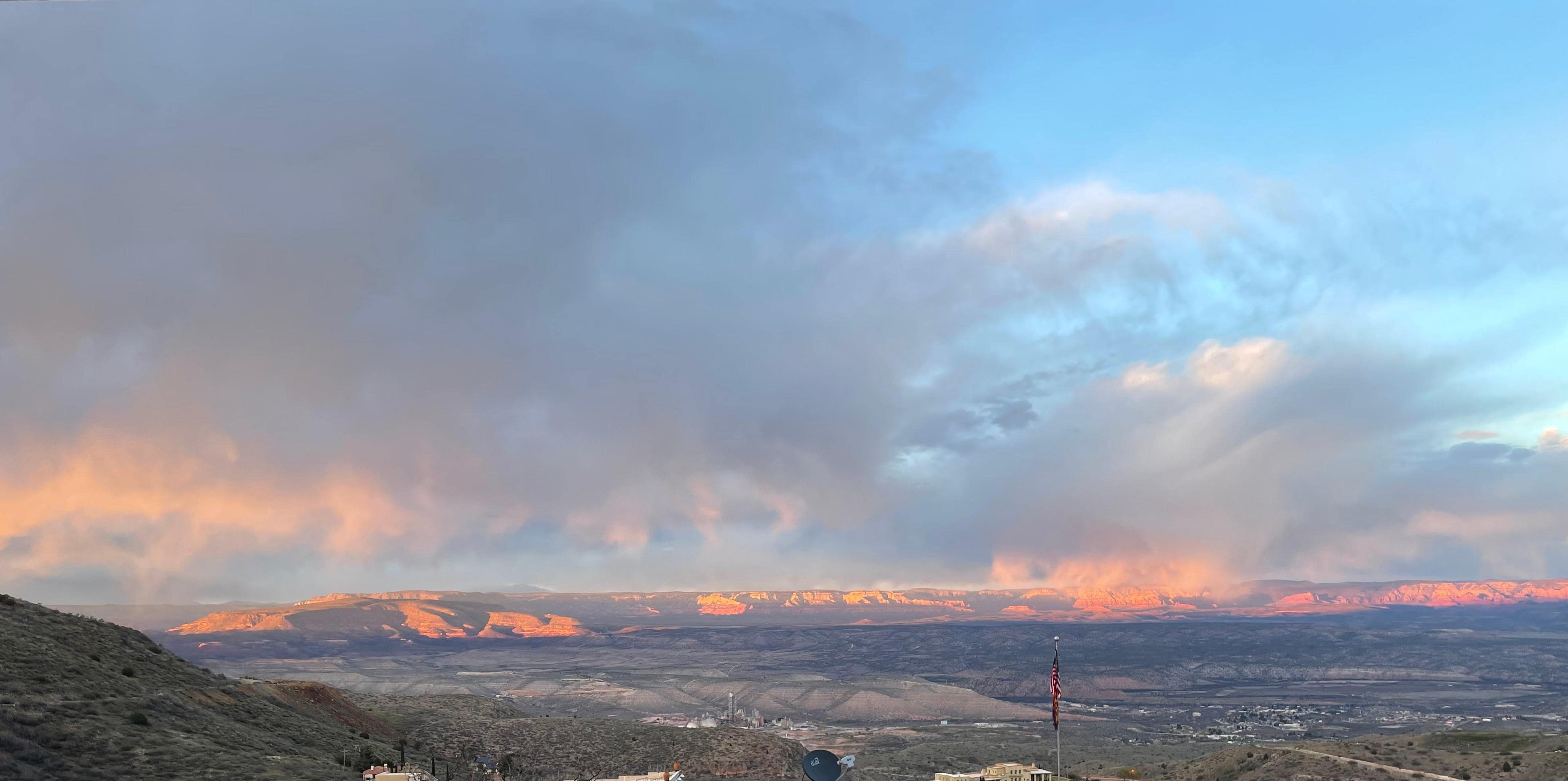 A sunset from the porch