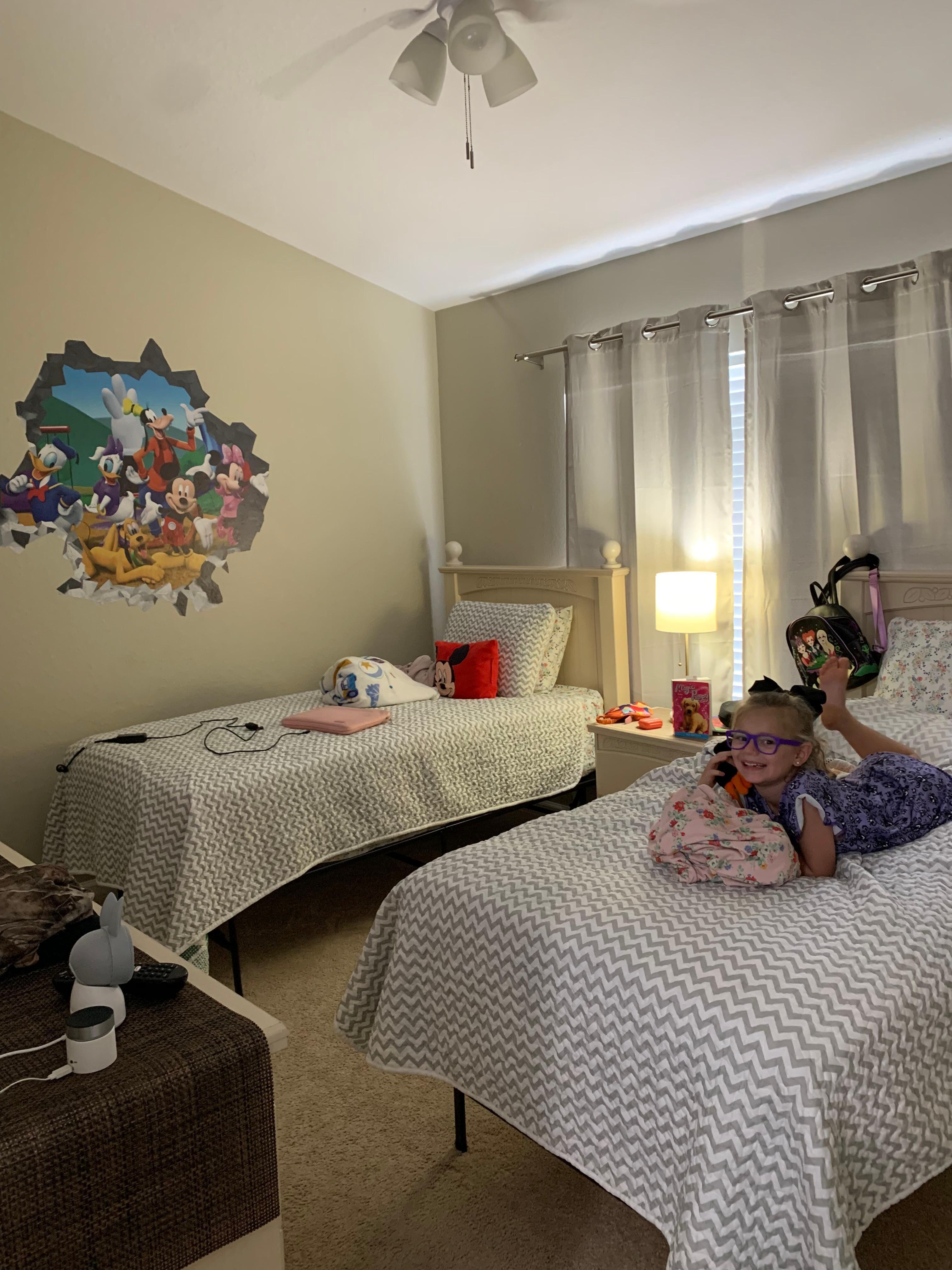 Kids loved the Disney themed room! Beds are so comfy!