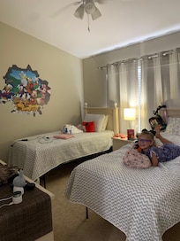 Kids loved the Disney themed room! Beds are so comfy!