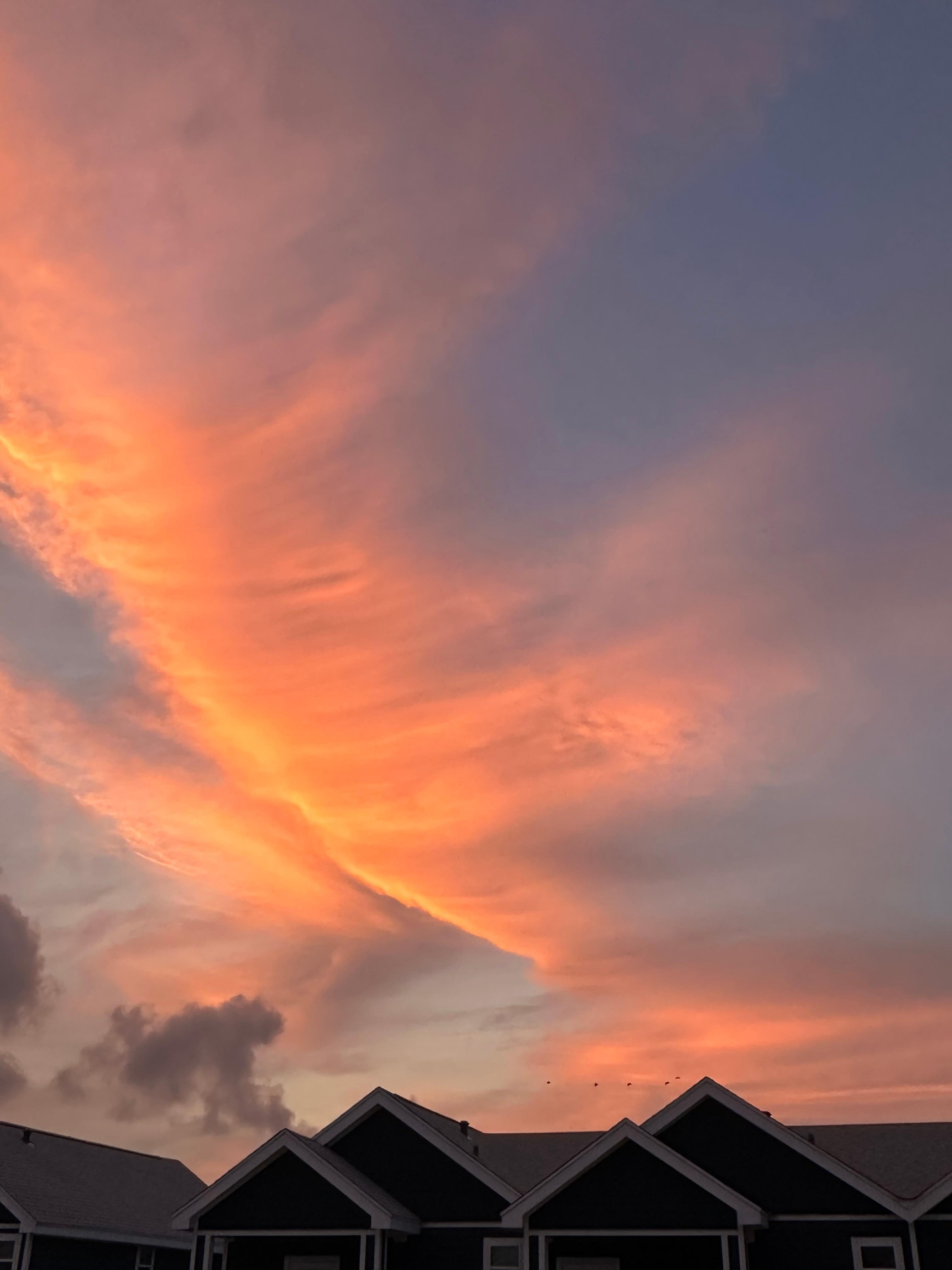 Sunrise from the upper balcony 
