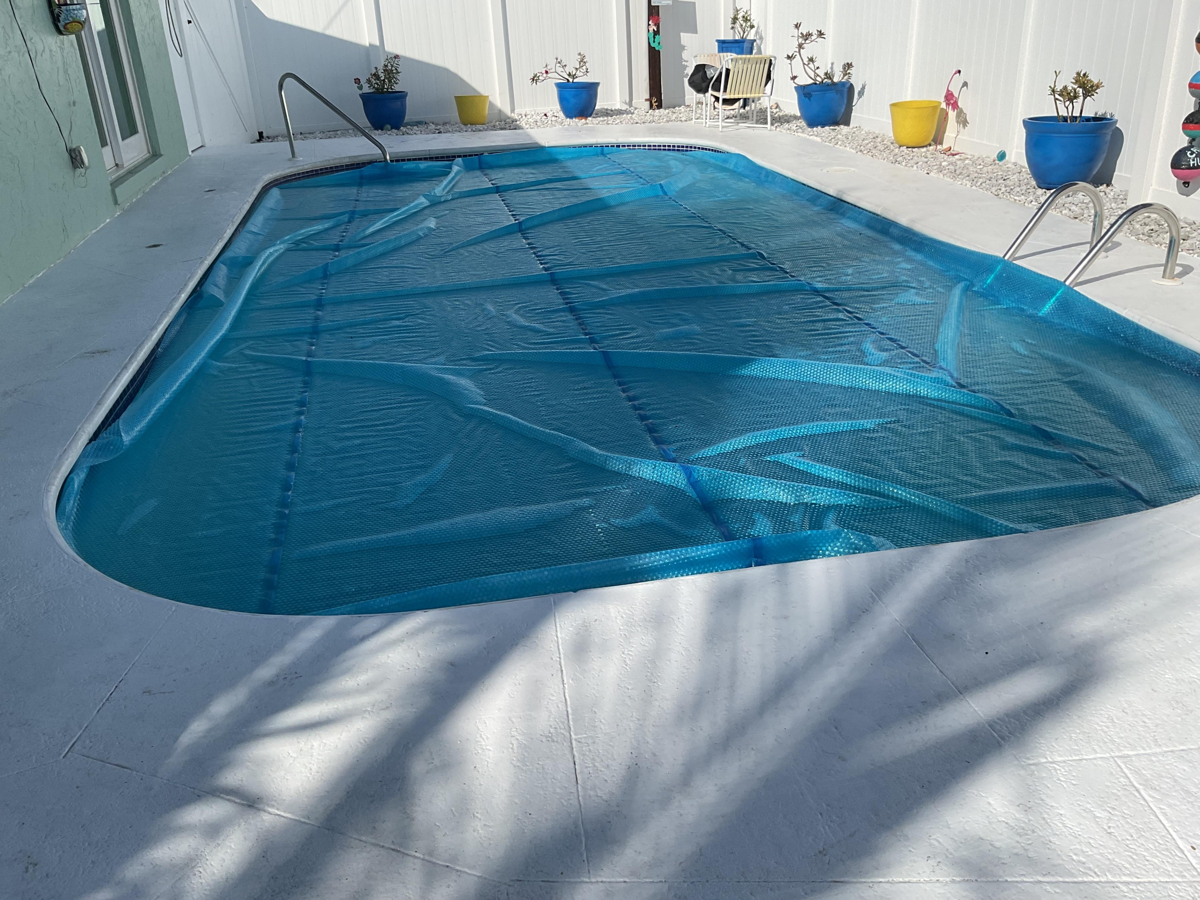 Nice pool, but the colder weather kept everyone out of the pool!