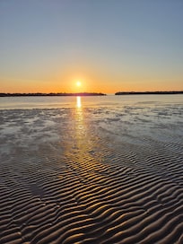 Sonnenaufgang von unserem strand