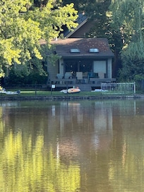 View of the back of the house from my walk