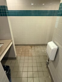 This is the guest restroom in the pool area.