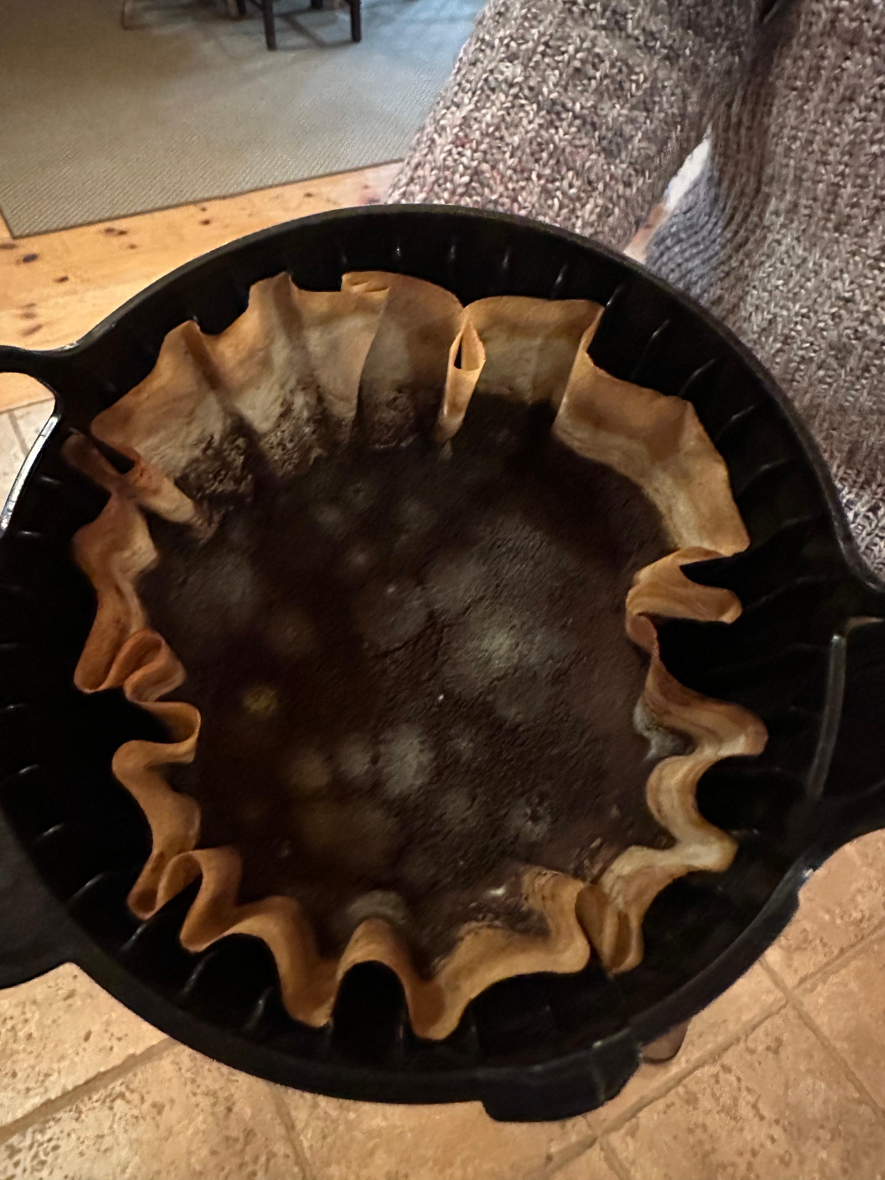 Moldy coffee maker.  Cleaning people do not care about doing their job. 