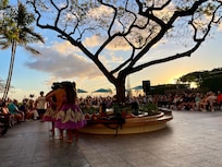 Hula dancing show every Friday.