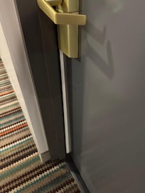 Door didn’t close completely.