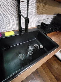 Dirty dishes in the sink
