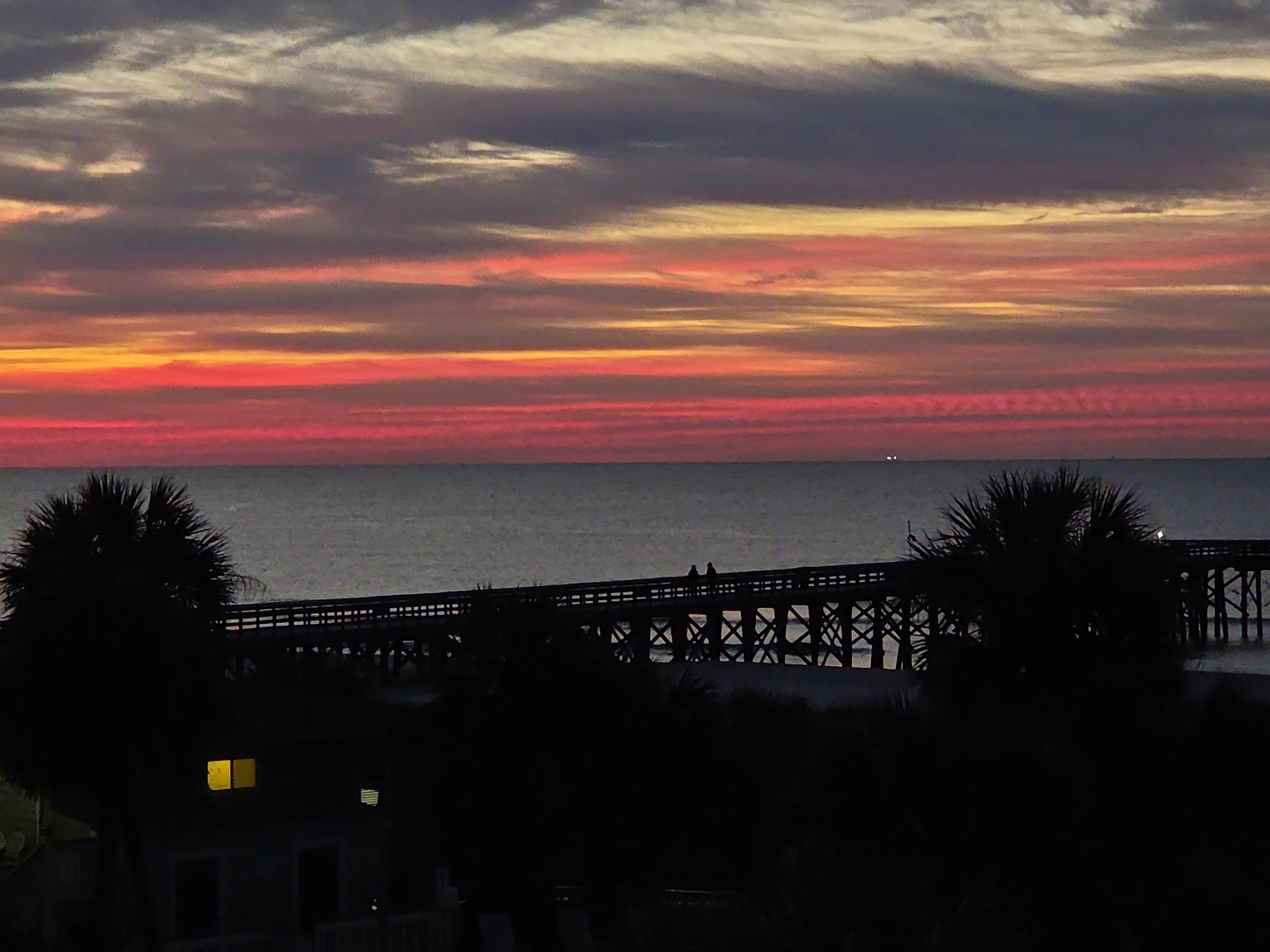 Sunrise from the balcony