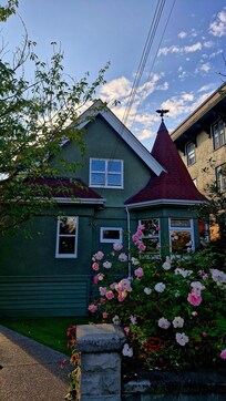 The house next door where our apartment was.