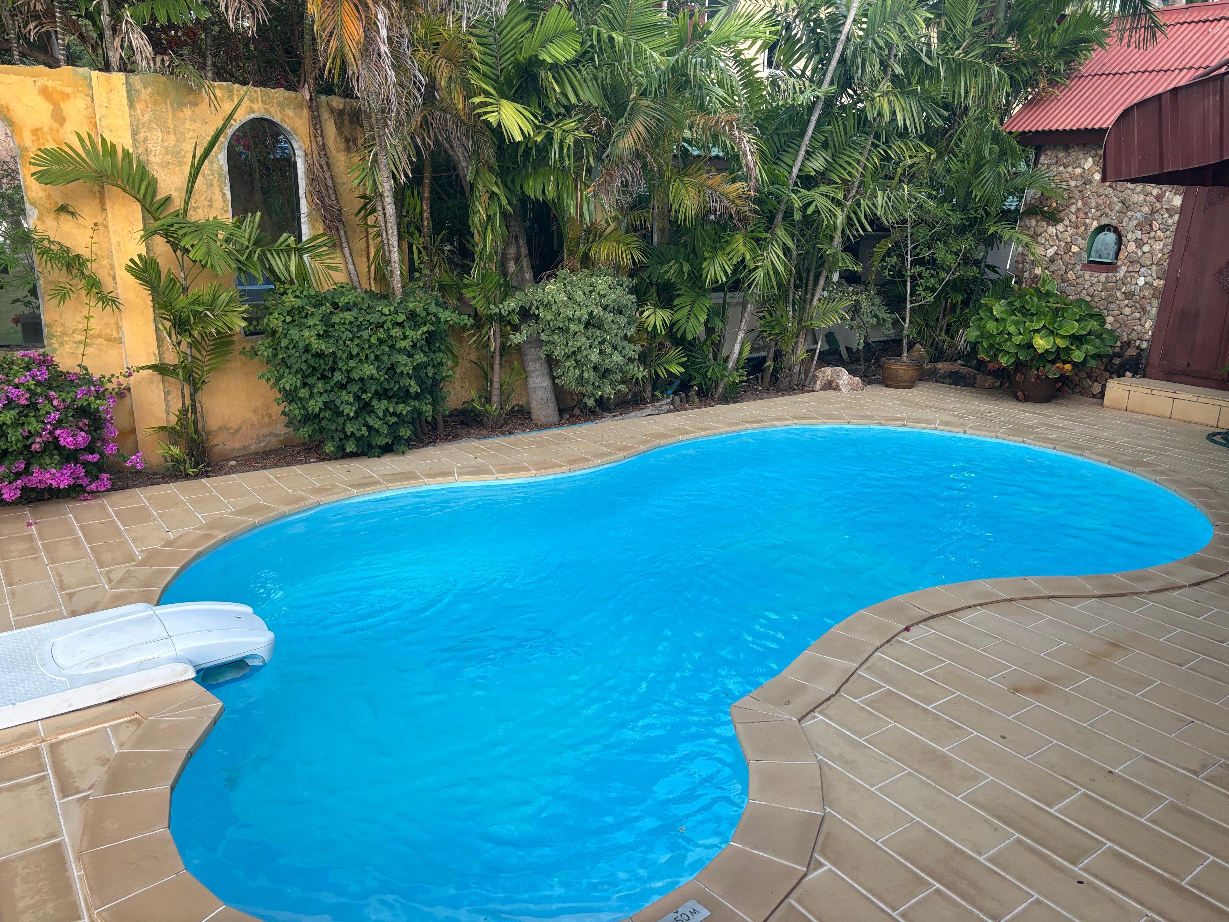 Our private pool, but the ocean was so fantastic we never used it. 