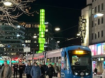 Cable Car stop by Sergels Torg.