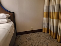 The only chair in my room was the desk chair. There was an empty space where another chair should have been.