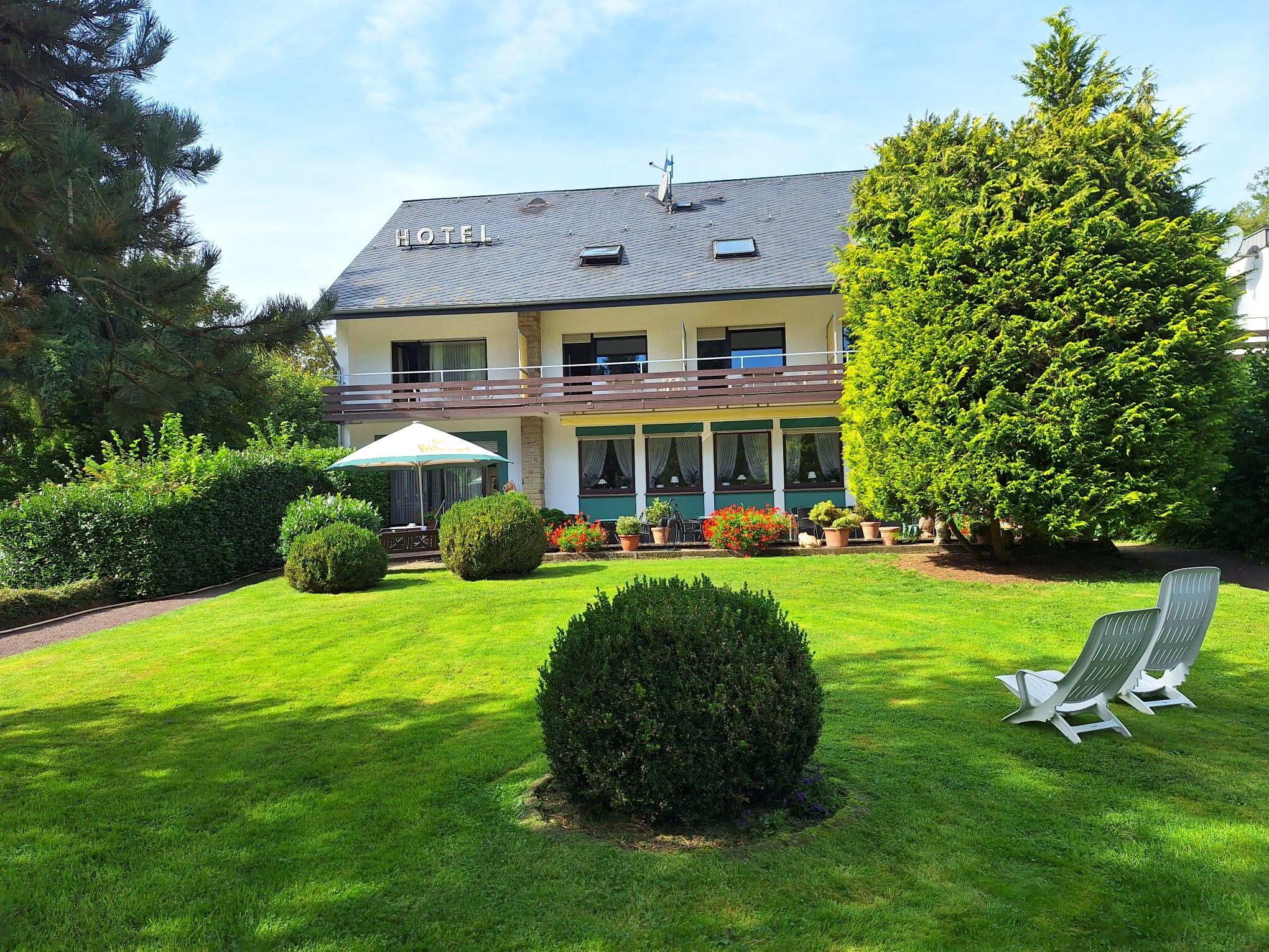 A view from the garden within the grounds 