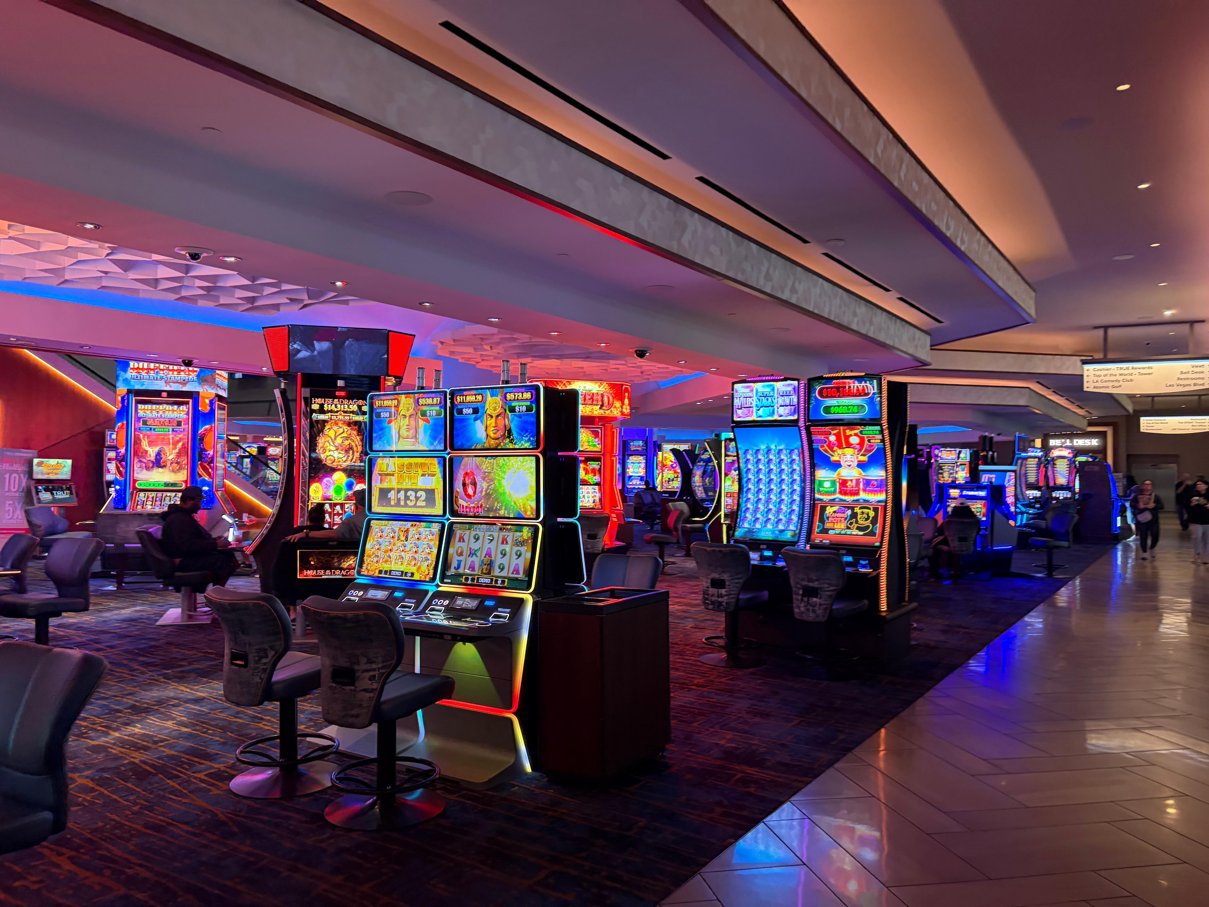 Ground floor is all about gambling, welcome to Vegas