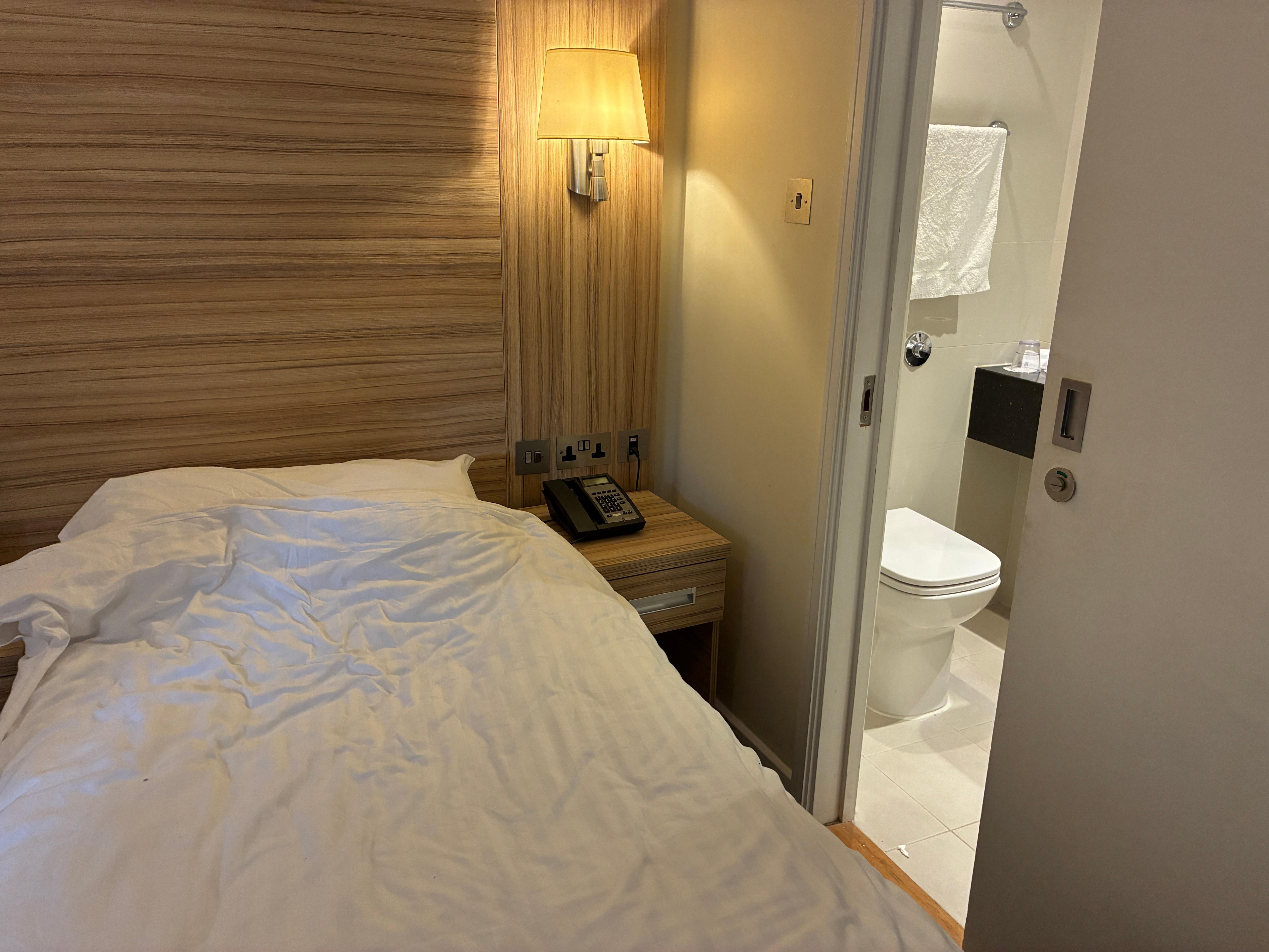 Toilet right next door to your head!