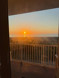 Sunrise from the unit balcony