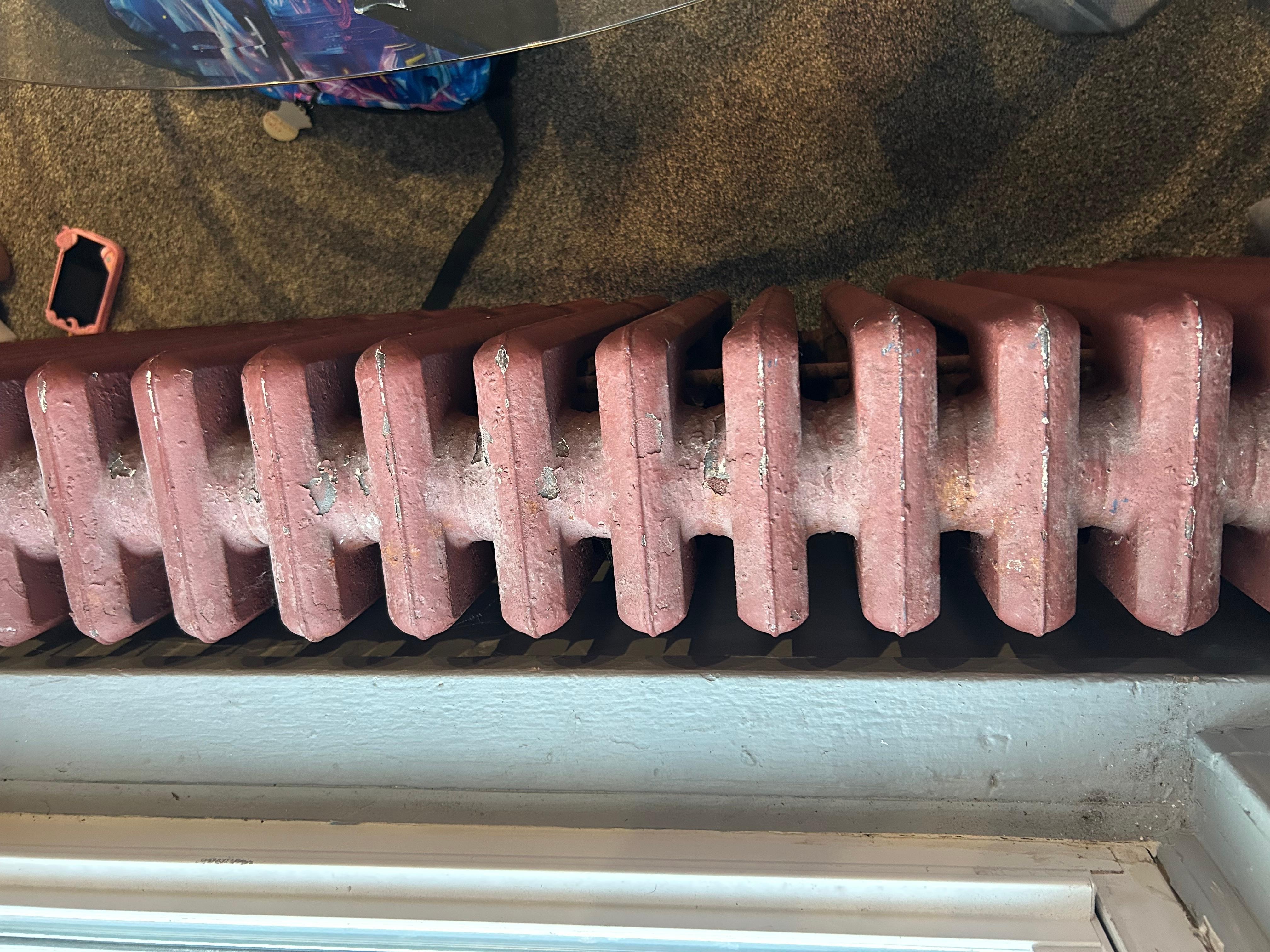 Dusty/chipped radiator 