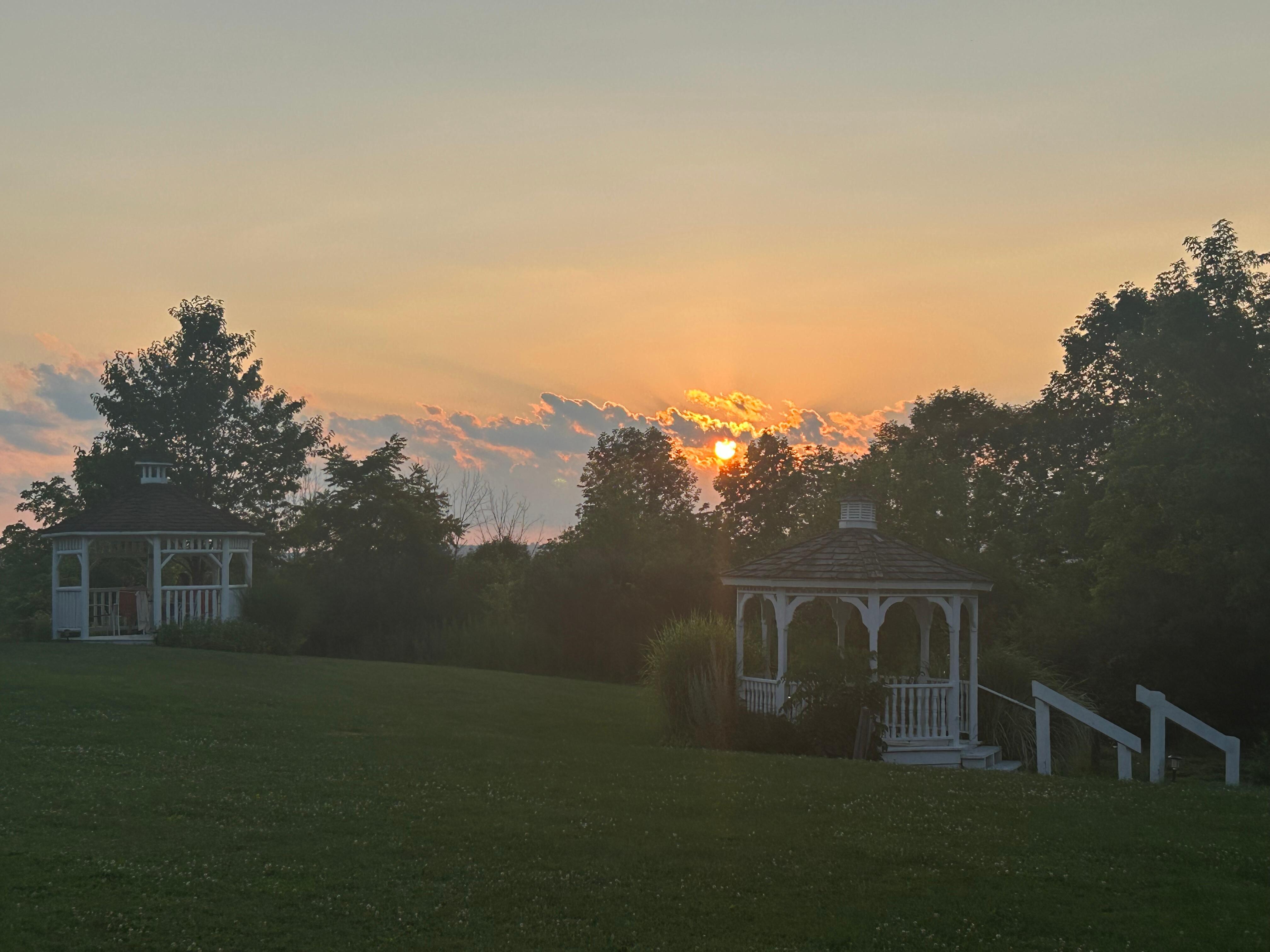 Sunset behind LaTourelle