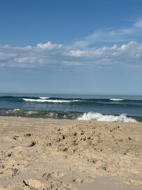 Gorgeous beach only steps away from house.