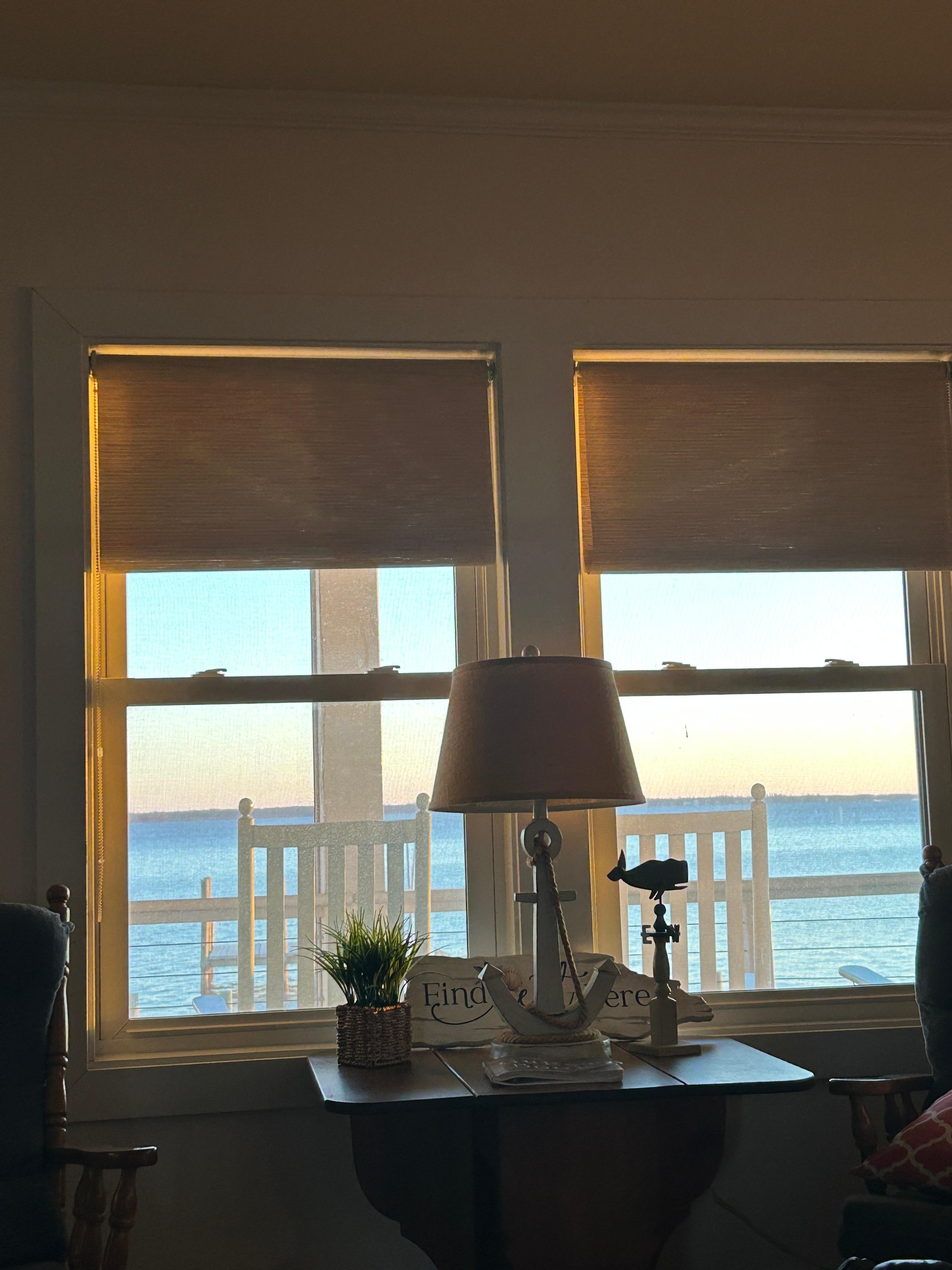 Sit back and enjoy the view when it’s to cold to use the rocking chairs 🥶