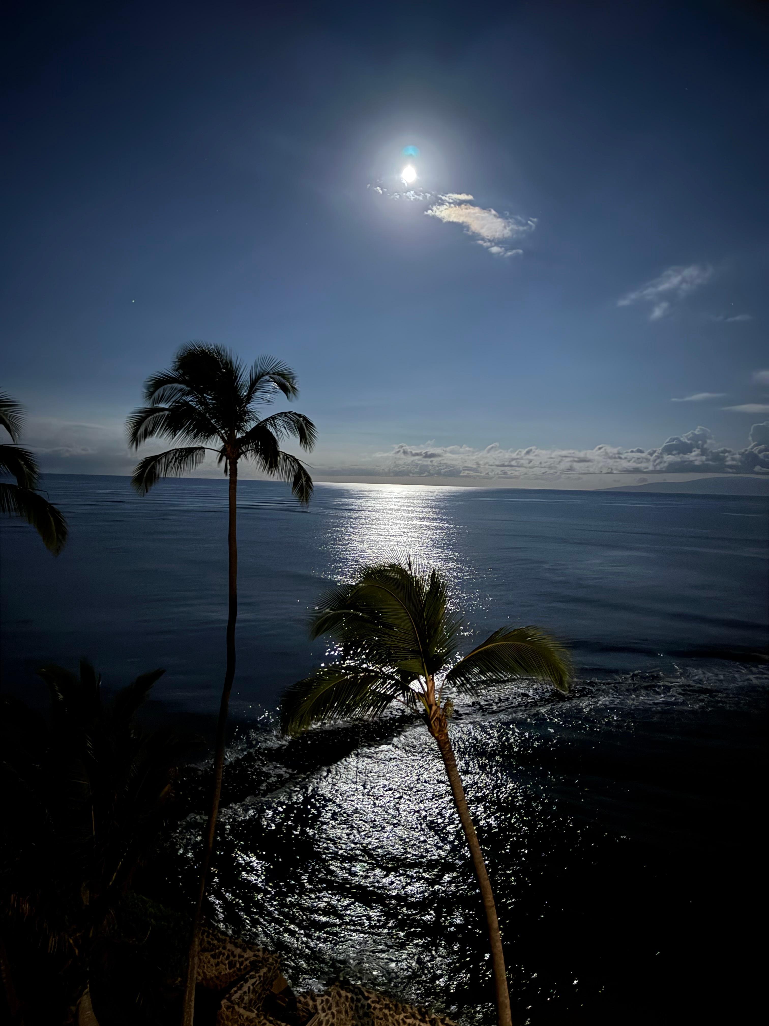 Full moon reflection 