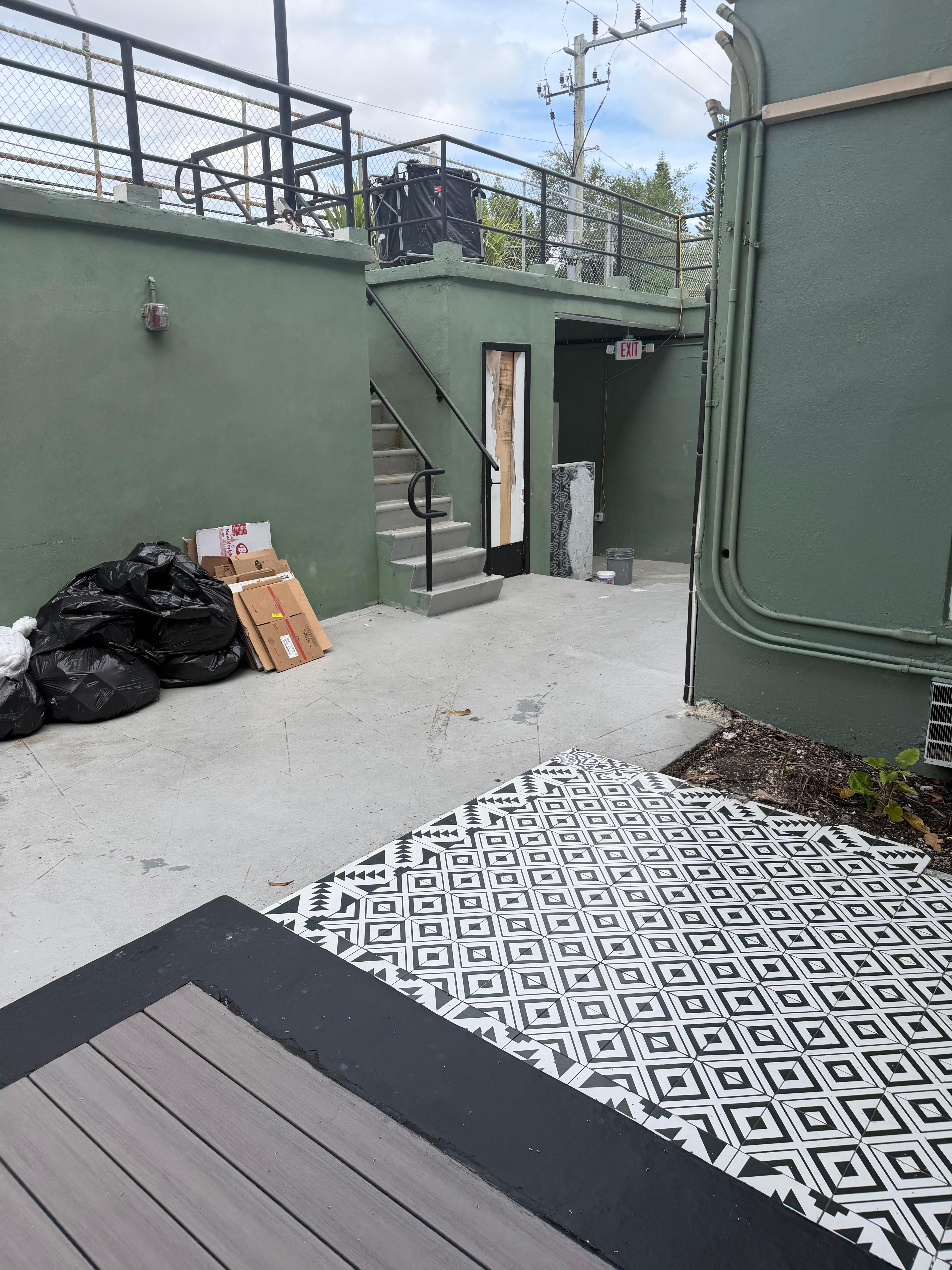 Garbage all around the property 