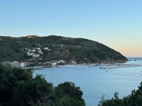 View from the balcony in the evening.
