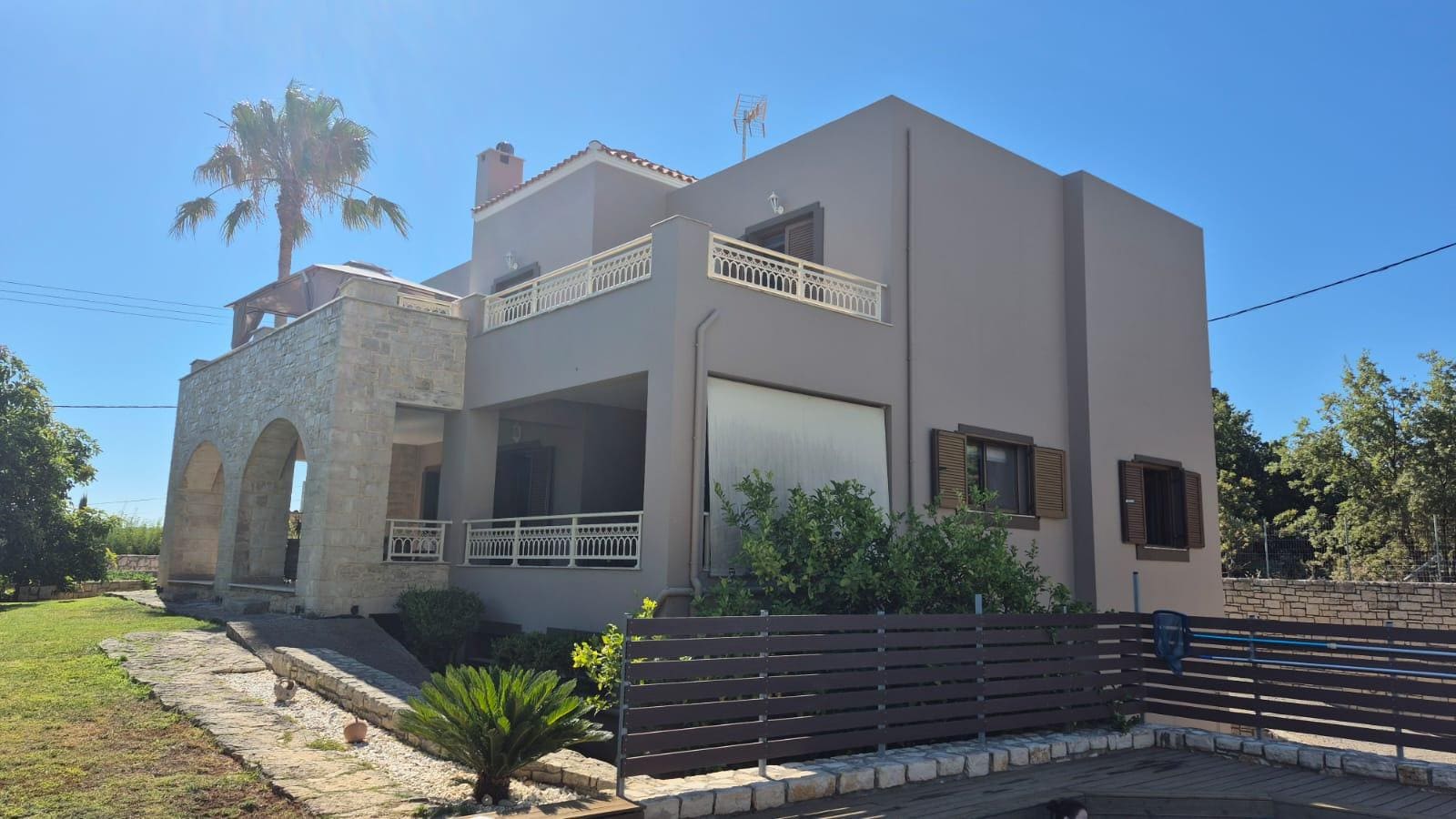 View from the pool of the Villa
