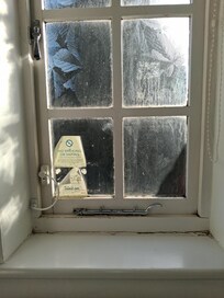 Window, needs painting and new stickers.