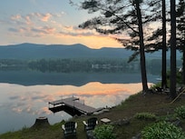 Beautiful sunset over Algonquin Lake