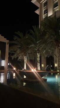 Pool and dining area