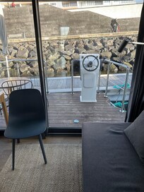 View out to front deck.