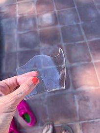 Glass found in pool