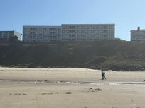 View from the ocean to our condo